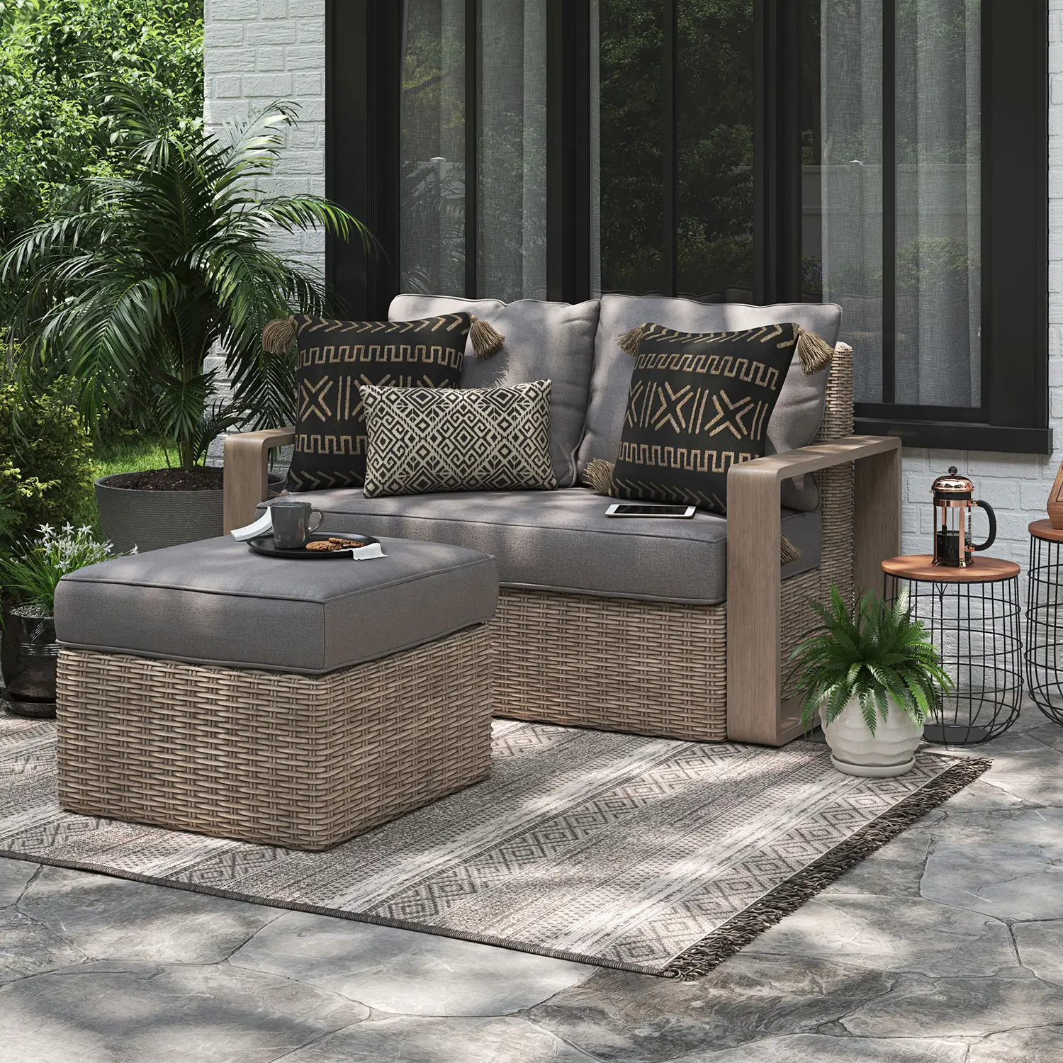 3d furniture modelling services for Wicker Scene, Our 3D Visualization Portfolio Image