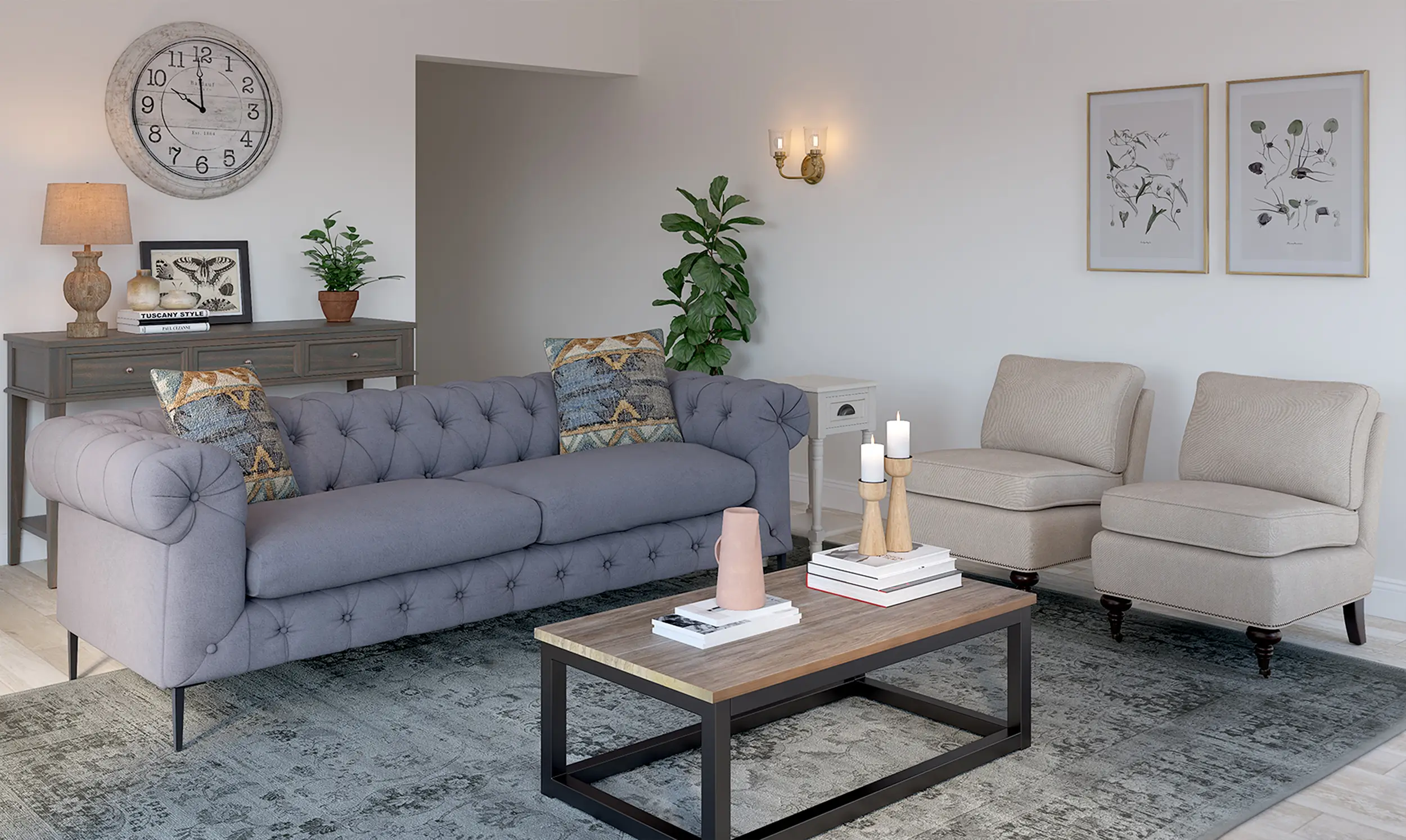 3d rendering services for Farmhouse furniture, Our 3D Visualization Portfolio Image